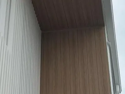 Woodonali woodgrain aluminium as wall cladding — Cladding project