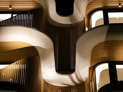 Woodonali woodgrain aluminium as wall cladding — Cladding project