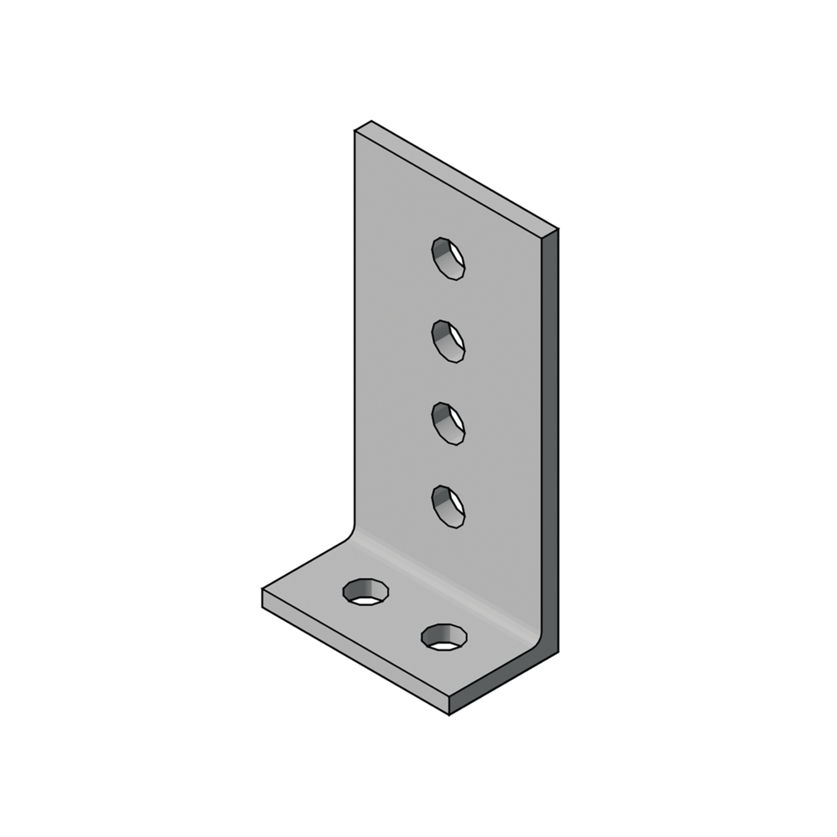 Aluminium angle connector number 2