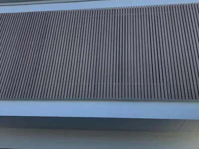 Woodonali woodgrain aluminium on a building facade — Facades project