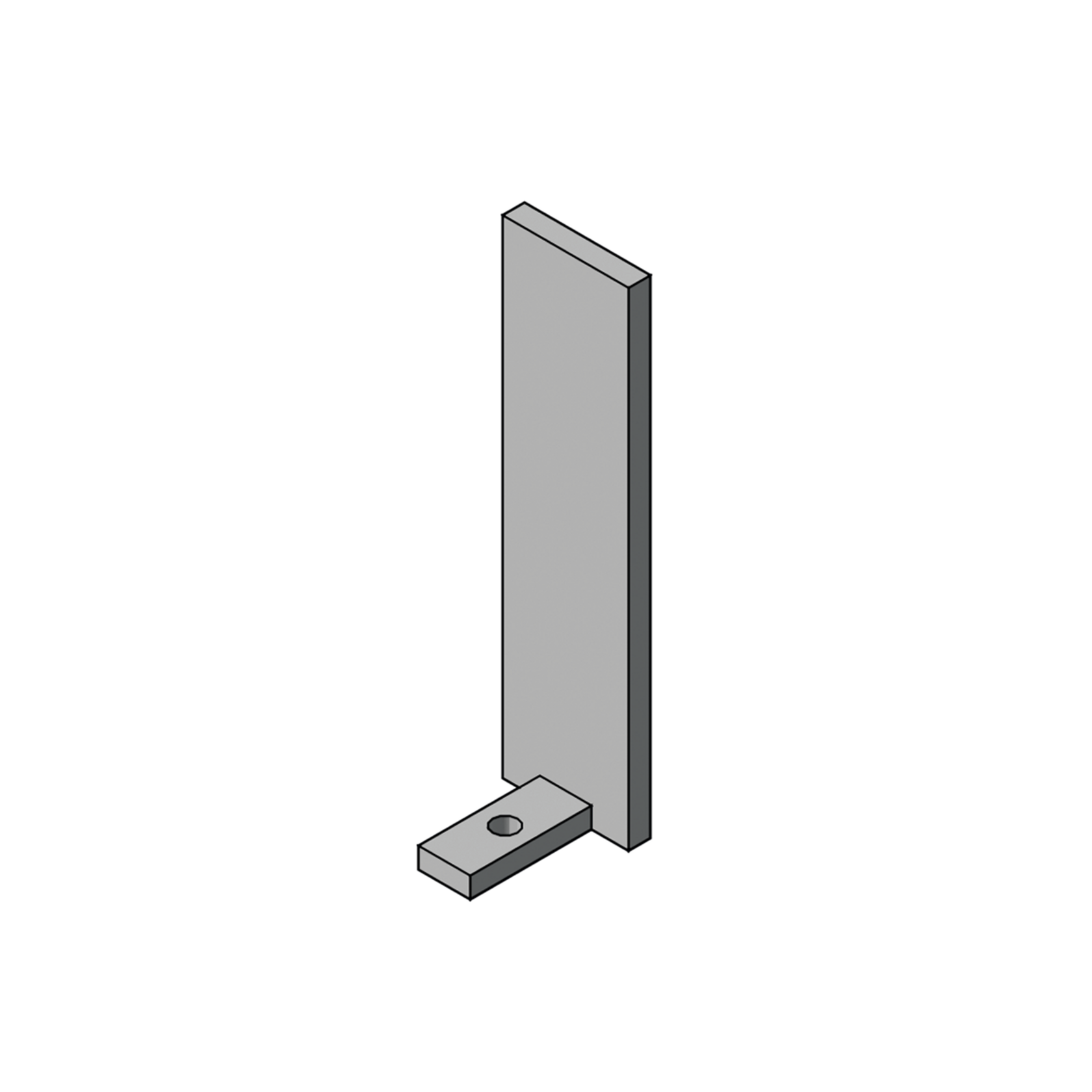 Aluminium angle connector number 1