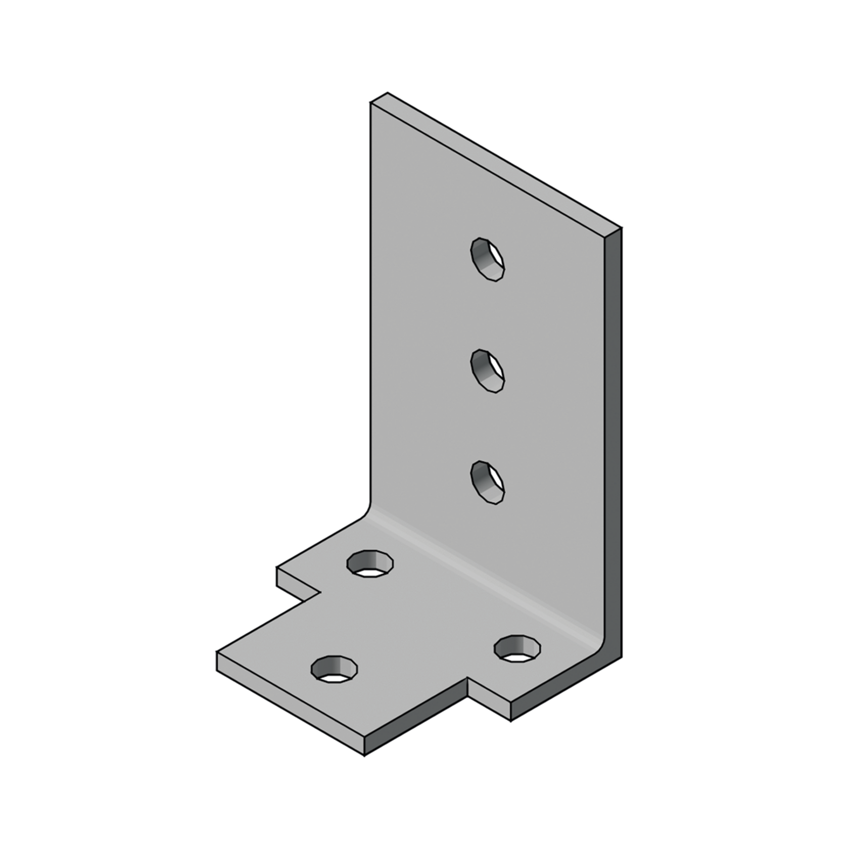 Aluminium angle connector number 4