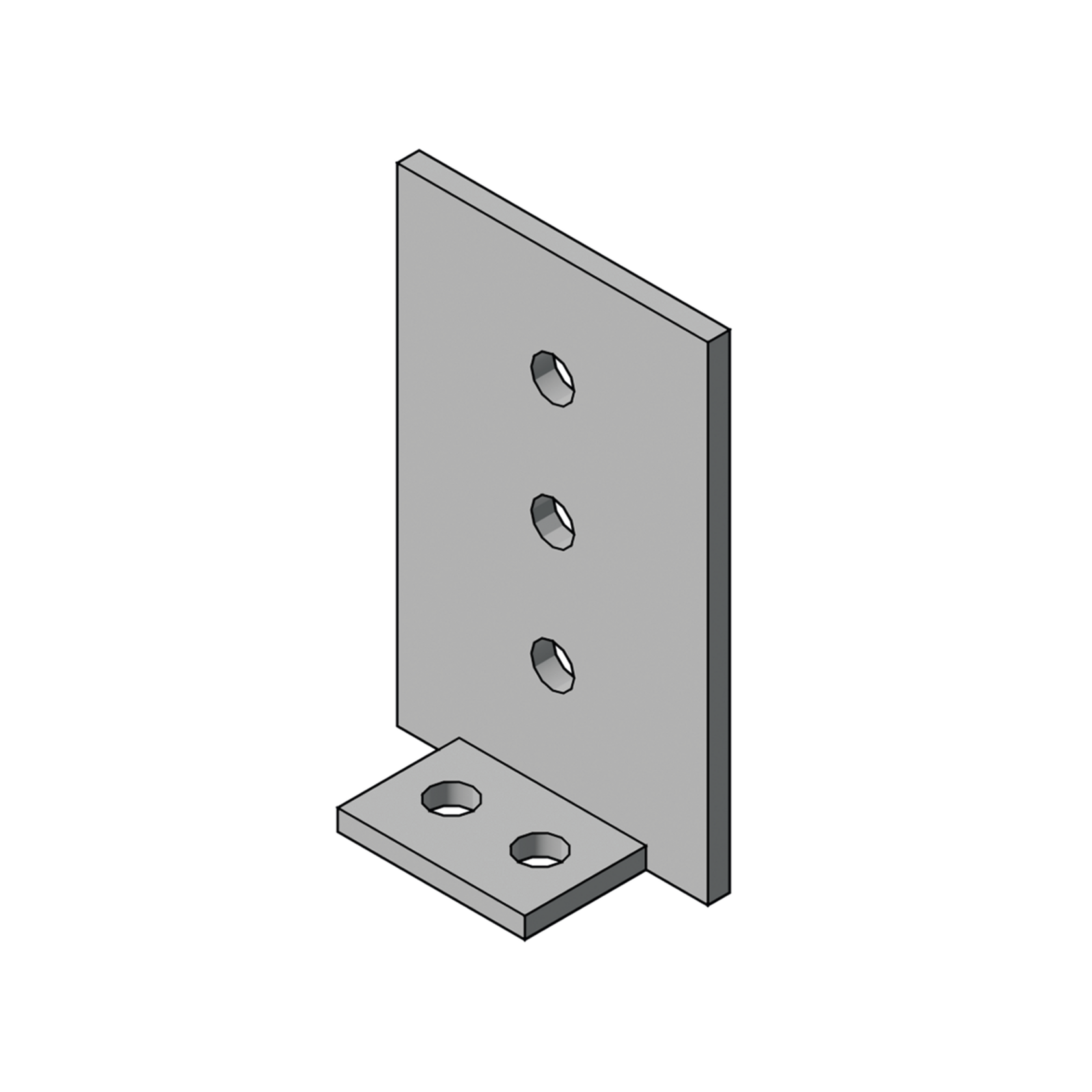 Aluminium angle connector number 3