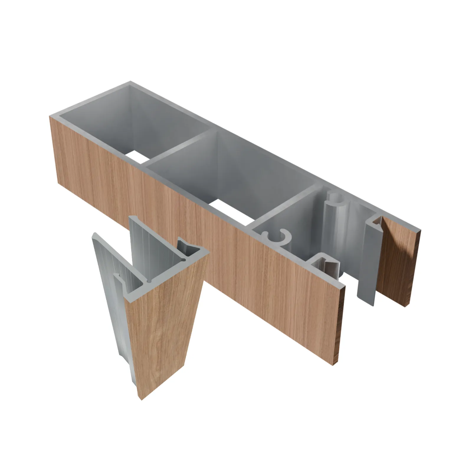 Woodonali woodgrain aluminium batten 25x100mm @5800mm