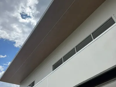 Woodonali woodgrain aluminium as wall cladding — Cladding project