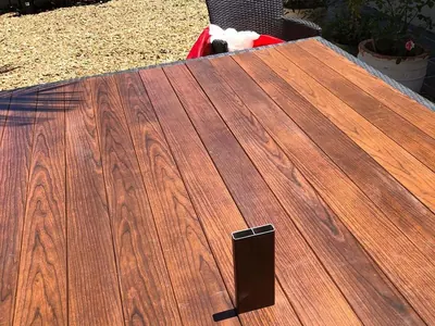 Woodonali woodgrain aluminium as wall cladding — Cladding project